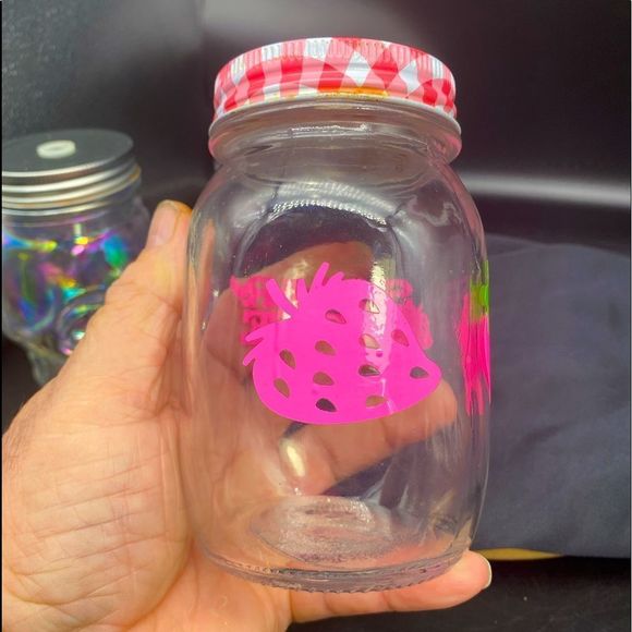 Two glass drink jars with lids but w/o straws - Picture 11 of 12